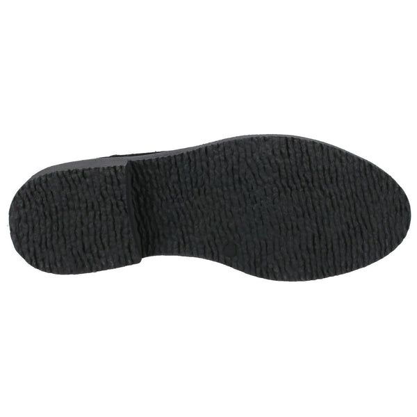 Hush Puppies Maddy Ladies Black Suede Side Zip Ankle Boots-elevate your sole