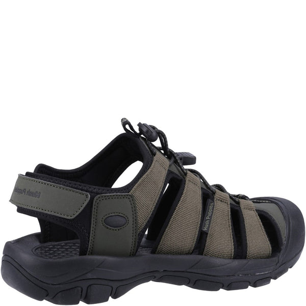 Hush Puppies Peru Mens Khaki Touch Fastening Sandals-elevate your sole