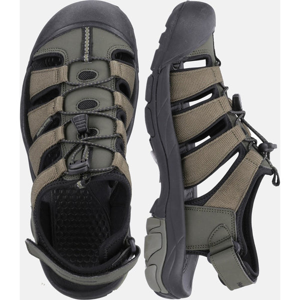 Hush Puppies Peru Mens Khaki Touch Fastening Sandals-elevate your sole