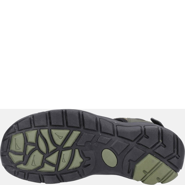 Hush Puppies Peru Mens Khaki Touch Fastening Sandals-elevate your sole
