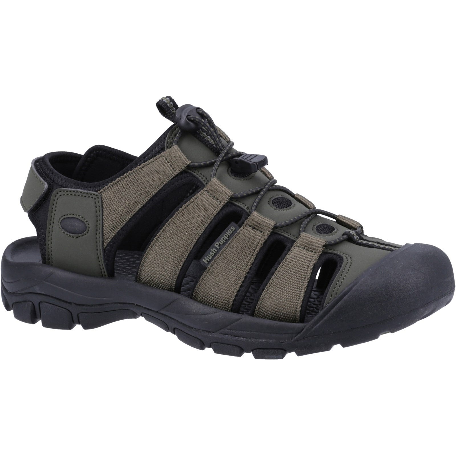 Hush Puppies Peru Mens Khaki Touch Fastening Sandals-elevate your sole