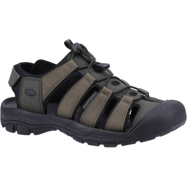 Hush Puppies Peru Mens Khaki Touch Fastening Sandals-elevate your sole