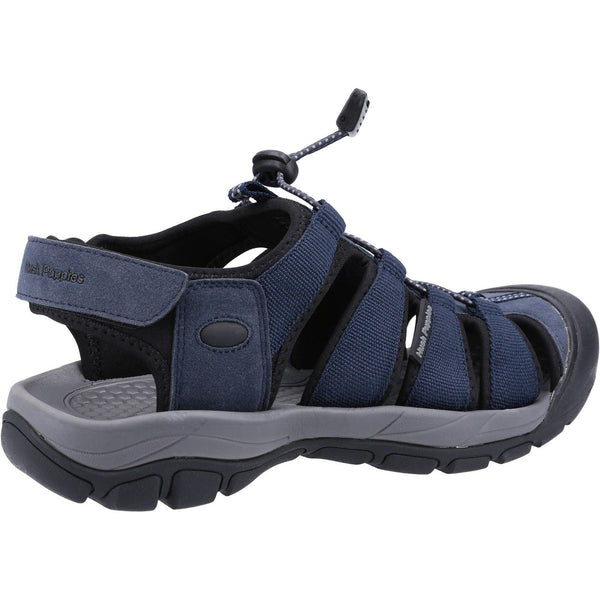 Hush Puppies Peru Mens Navy Touch Fastening Sandals-elevate your sole