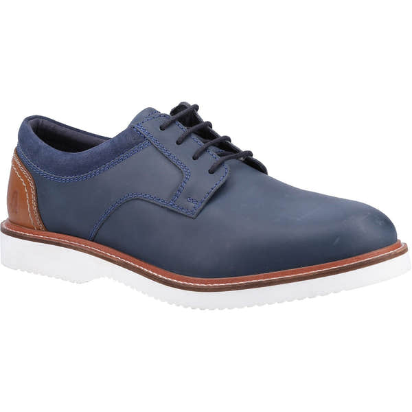 Hush Puppies Wheeler Mens Navy Nubuck Lace Up Shoes-elevate your sole
