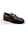 EYS India Ladies Brown Leather Slip On Shoes