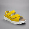 Waldlaufer 658001 191 209 K-Adea Ladies Sun Yellow Nubuck Arch Support Touch Fastening Sandals