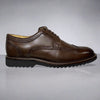 Savelli 7150 Mens Cafe Brown Leather Lace Up Shoes