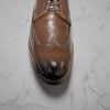 Savelli 7150 Mens Cafe Brown Leather Lace Up Shoes