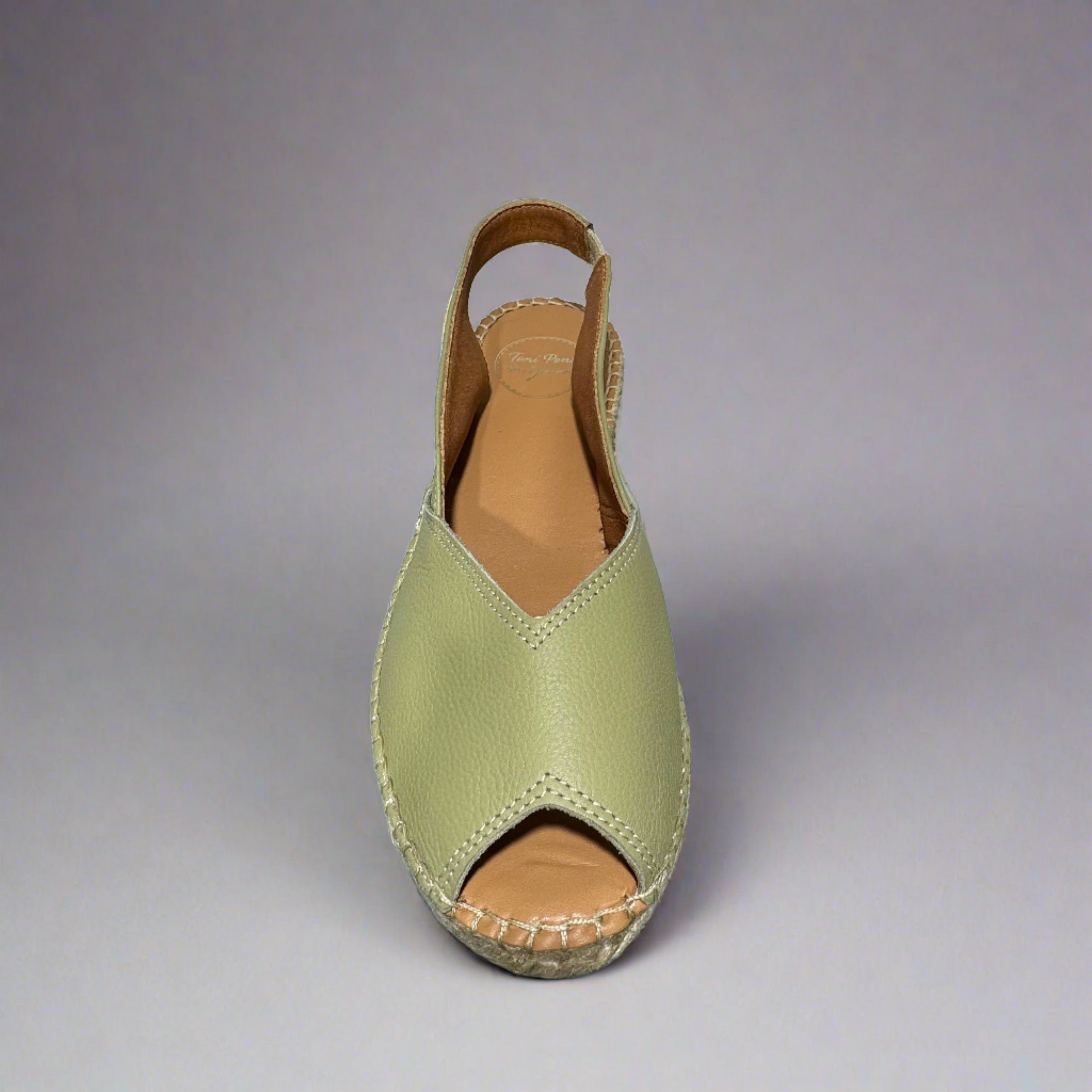 Toni Pons Bernia-P Ladies Spanish Olive Leather Sandals