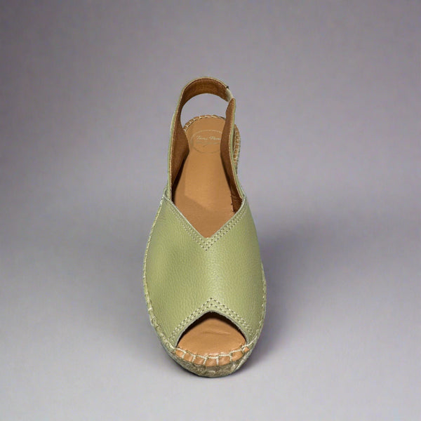 Toni Pons Bernia-P Ladies Spanish Olive Leather Sandals
