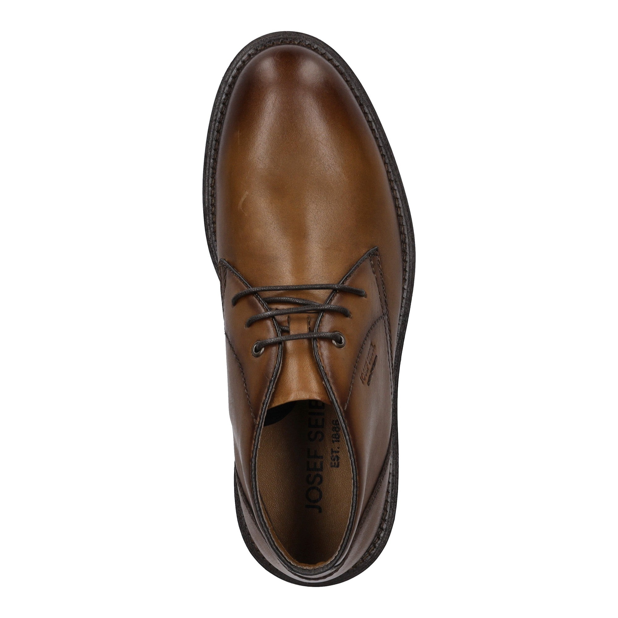 Josef Seibel 34403 Romed 03 Mens Cognac Leather Arch Support Lace Up Shoes-elevate your sole