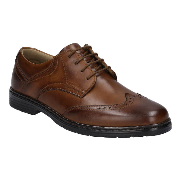 Josef Seibel 42814 Alastair 14 Mens Wider Fitting Cognac Leather Lace Up Shoes-elevate your sole