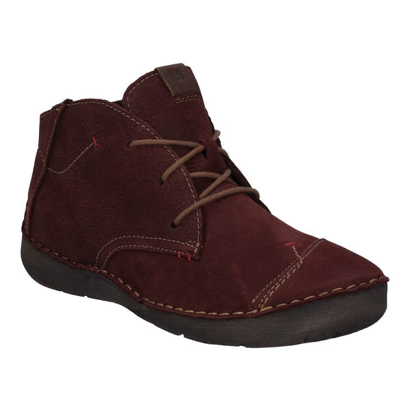 Josef Seibel 59690 Fergey 18 Ladies Bordo Nubuck Arch Support Slip On Ankle Boots-elevate your sole