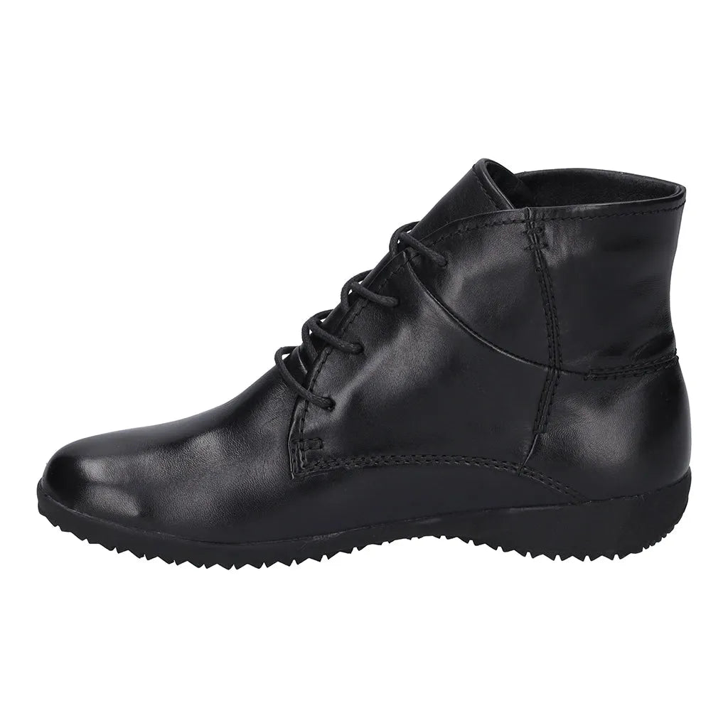 Josef Seibel 79709 Naly 09 Ladies Black Leather Lace Up Ankle Boots-elevate your sole