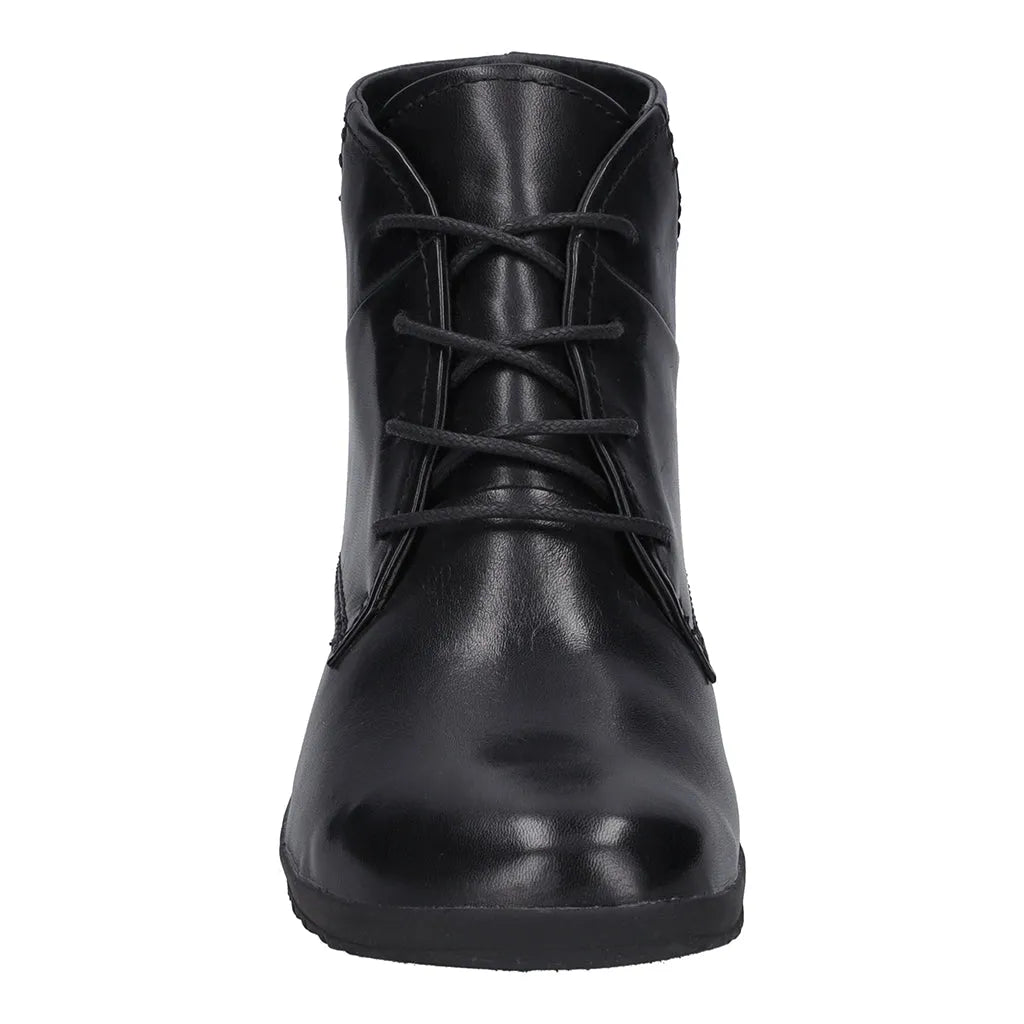 Josef Seibel 79709 Naly 09 Ladies Black Leather Lace Up Ankle Boots-elevate your sole
