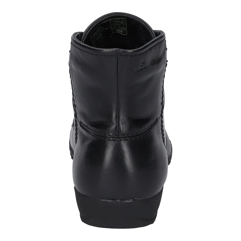 Josef Seibel 79709 Naly 09 Ladies Black Leather Lace Up Ankle Boots-elevate your sole
