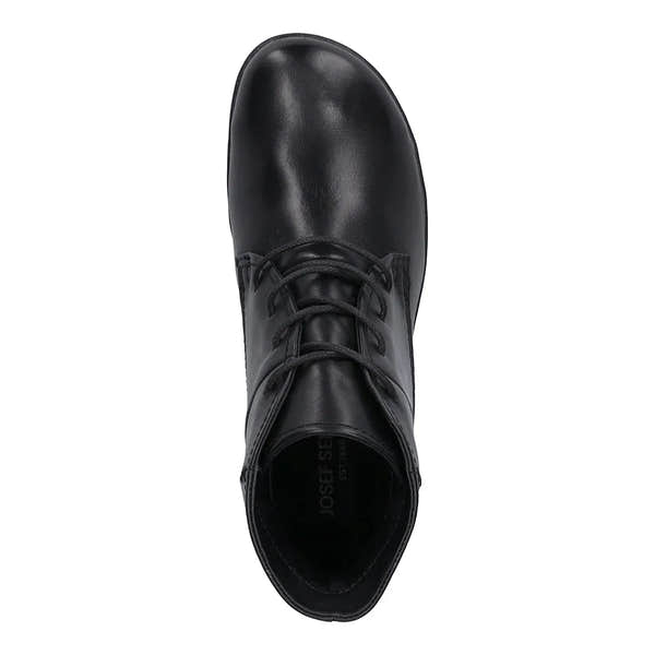 Josef Seibel 79709 Naly 09 Ladies Black Leather Lace Up Ankle Boots-elevate your sole