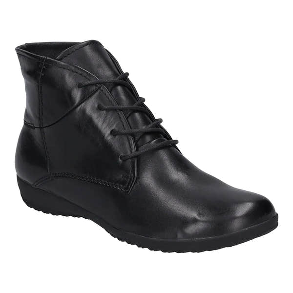 Josef Seibel 79709 Naly 09 Ladies Black Leather Lace Up Ankle Boots-elevate your sole