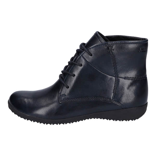Josef Seibel 79709 Naly 09 Ladies Ocean Navy Leather Lace Up Ankle Boots-elevate your sole