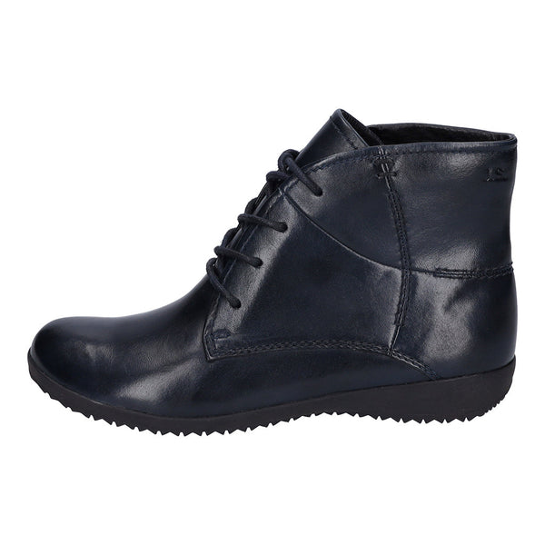 Josef Seibel 79709 Naly 09 Ladies Ocean Navy Leather Lace Up Ankle Boots-elevate your sole