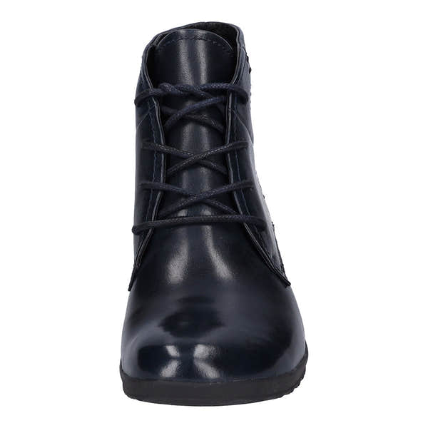 Josef Seibel 79709 Naly 09 Ladies Ocean Navy Leather Lace Up Ankle Boots-elevate your sole
