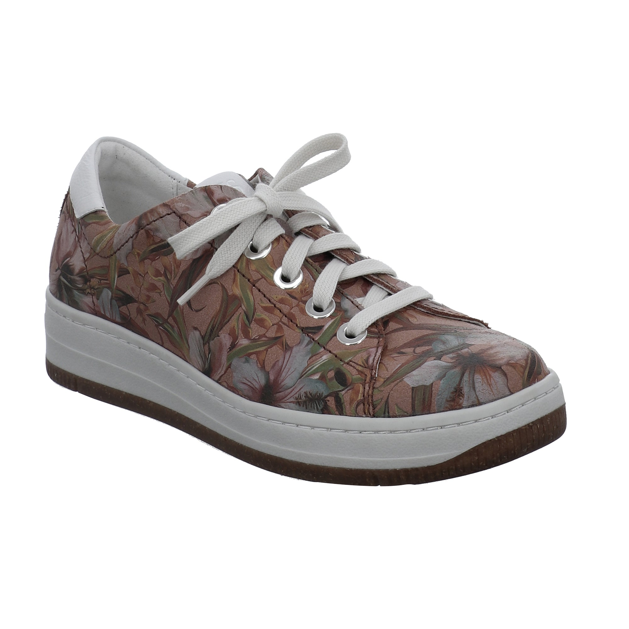 Josef Seibel 85402 180 461 Kim 02 Ladies Carmin-Kombi Leather Lace Up Trainer-elevate your sole