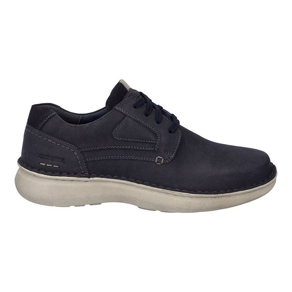 Josef Seibel Alan 03 Mens Indigo Blue Leather Arch Support Lace Up Shoes-elevate your sole