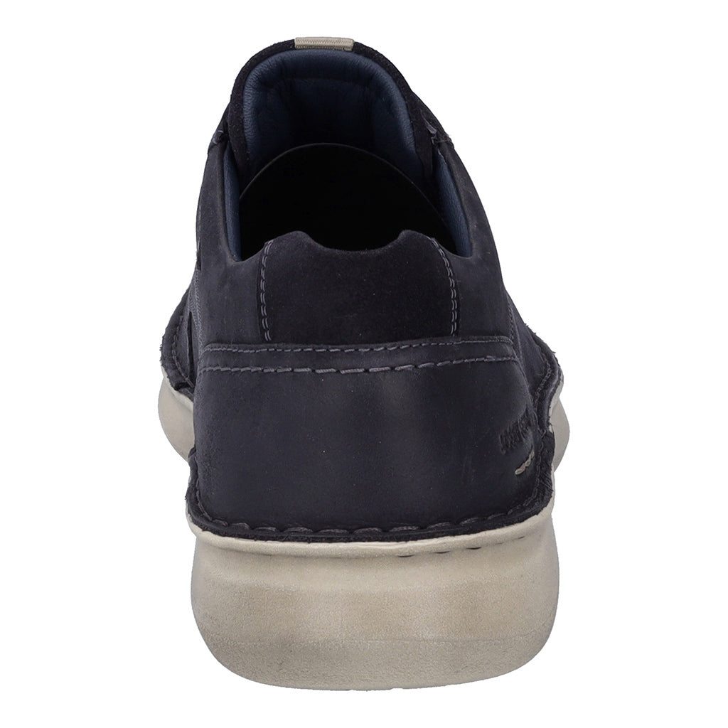 Josef Seibel Alan 03 Mens Indigo Blue Leather Arch Support Lace Up Shoes-elevate your sole