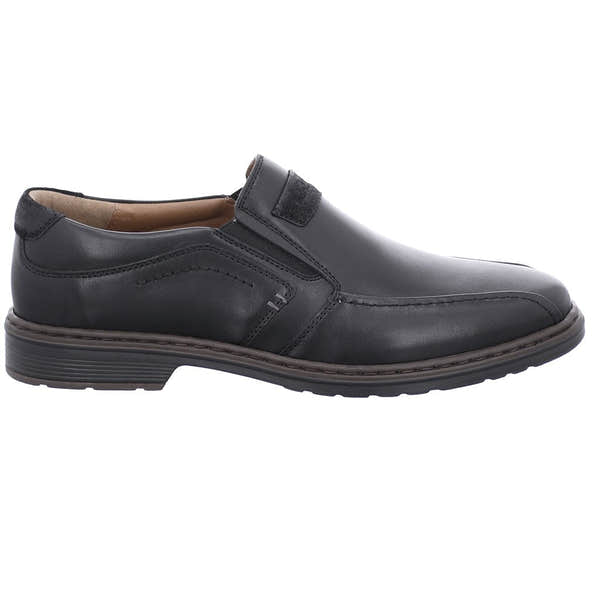 Josef Seibel Alastair 03 Mens Black Leather Wide Fit Slip On Dress Shoes - elevate your sole