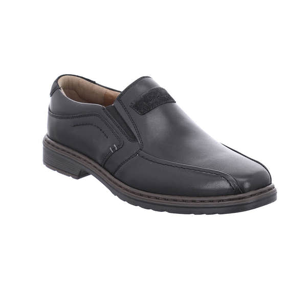 Josef Seibel Alastair 03 Mens Black Leather Wide Fit Slip On Dress Shoes - elevate your sole