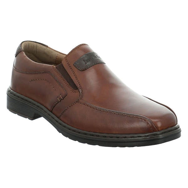 Josef Seibel Alastair 03 Mens Cognac Leather Wide Fit Slip On Dress Shoes - elevate your sole