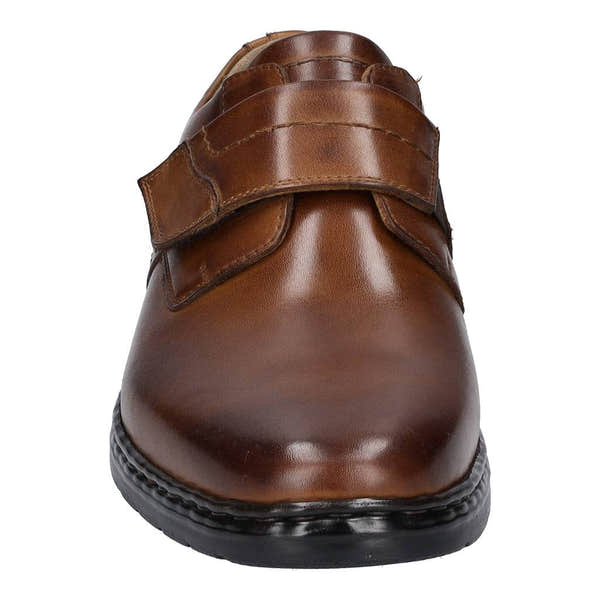 Josef Seibel Alastair 16 Mens Cognac Leather Wide Fit Touch Fastening Shoes-elevate your sole