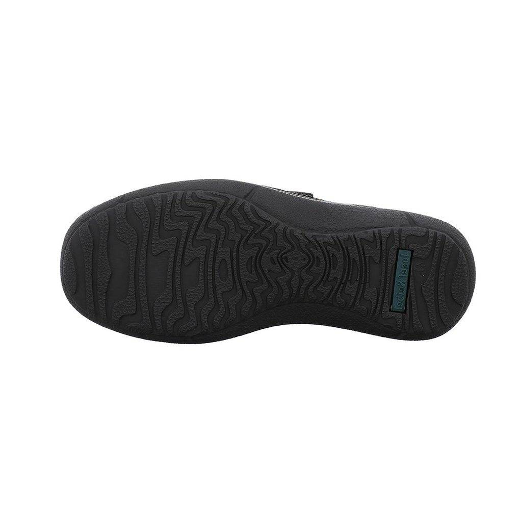 Josef Seibel Alec Black Men’s Leather Hook and Loop Shoes-elevate your sole
