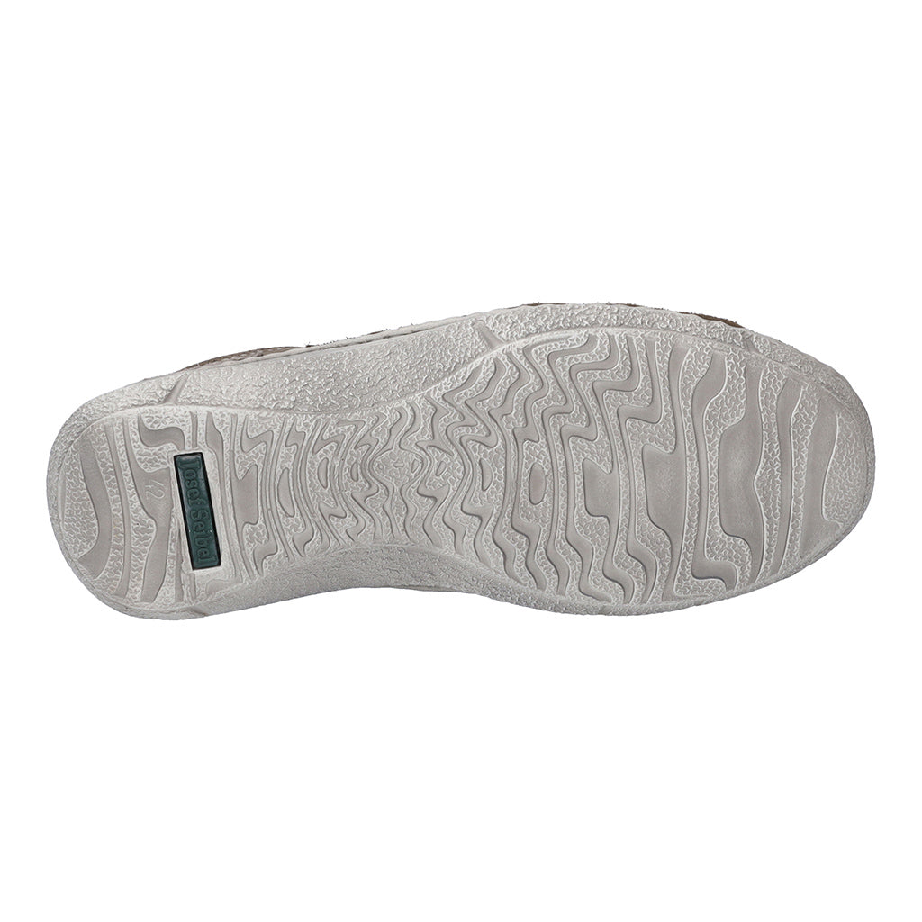 Josef Seibel Anvers 83 Mens Grey Combi Leather Touch Fastening Shoes-elevate your sole