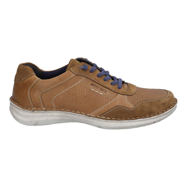 Josef Seibel Anvers 97 Mens Castagne Leather Elasticated Shoes-elevate your sole