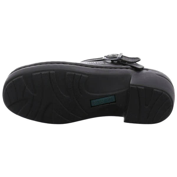 Josef Seibel Betsy Black Leather Slip On Mule Shoes-elevate your sole