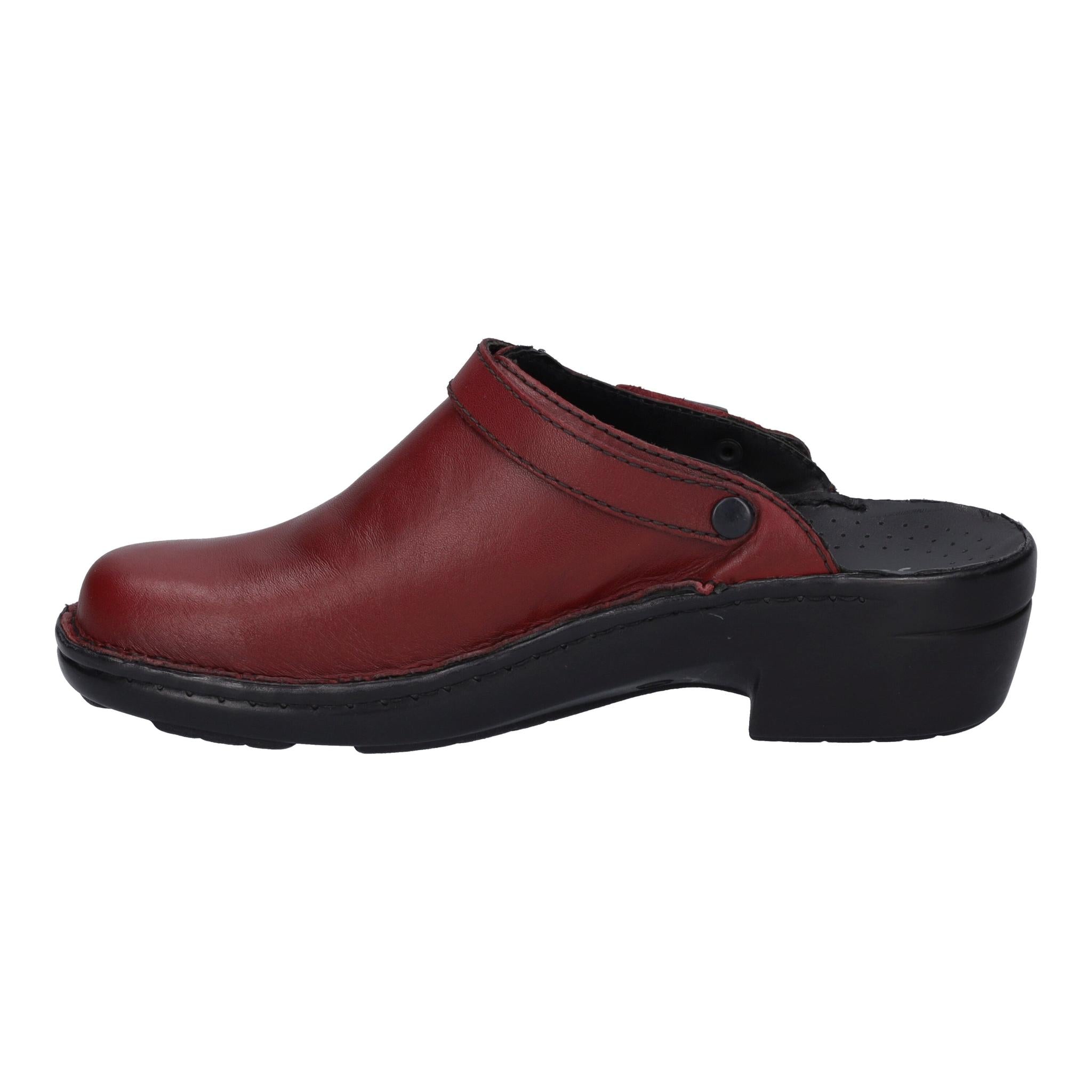 Mules à bride arrière en cuir rouge Hibiscus Josef Seibel Betsy