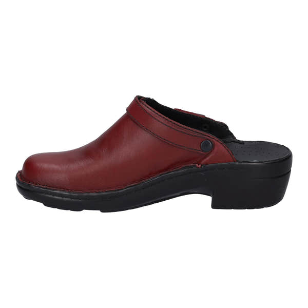 Mules à bride arrière en cuir rouge Hibiscus Josef Seibel Betsy