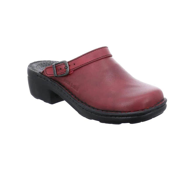 Josef Seibel Betsy Red Leather Back Strap Mule-elevate your sole