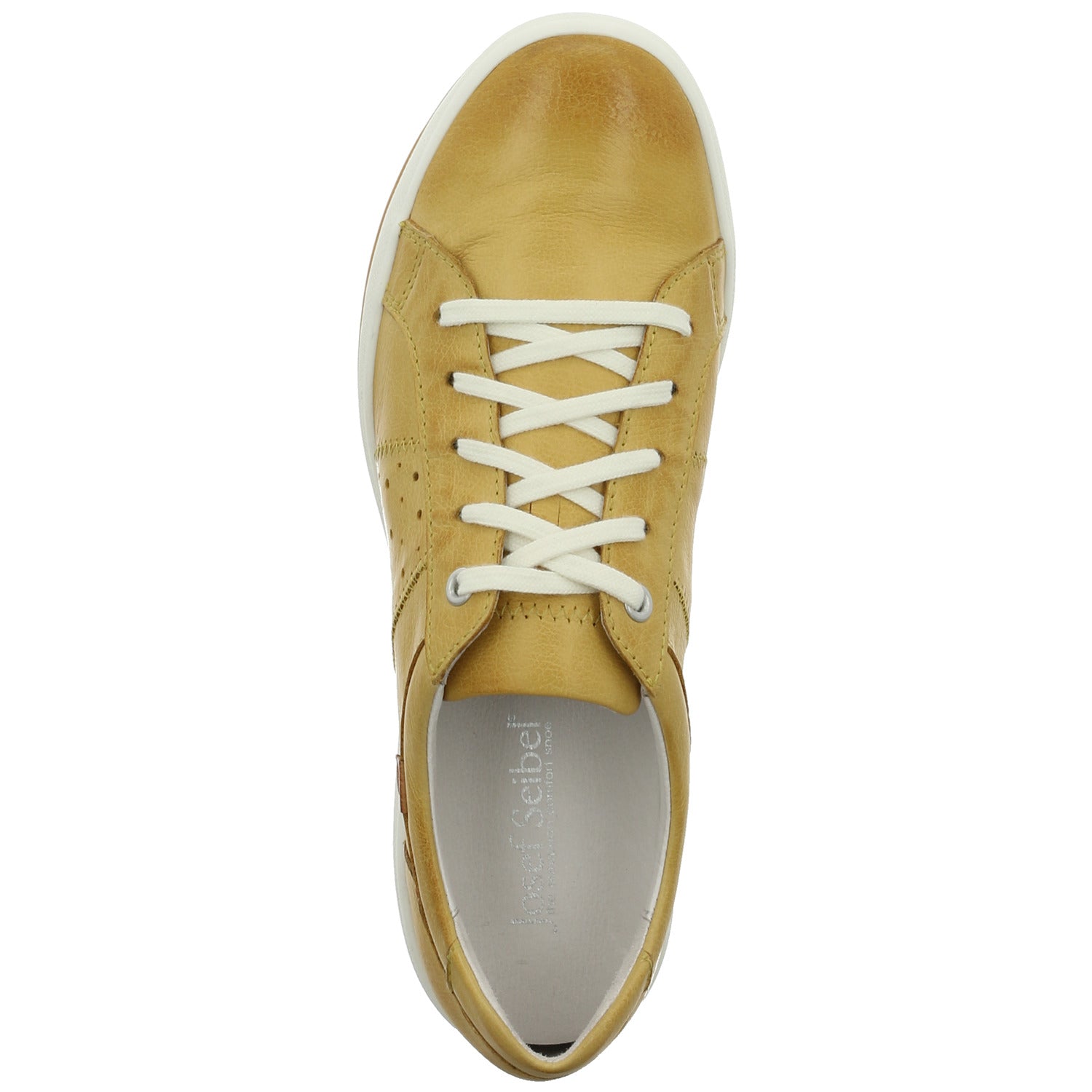 Josef Seibel Caren 01 Gelb Yellow Ladies Leather Lace Up Shoes - elevate your sole