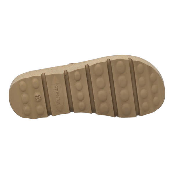 Josef Seibel Carmaux 01 ladies grey multi slip-in textile slippers with cushioned sole and textured tread.