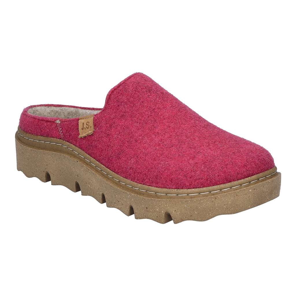 Josef Seibel Carmaux 01 Ladies Pink Textile Slip On Slippers-elevate your sole
