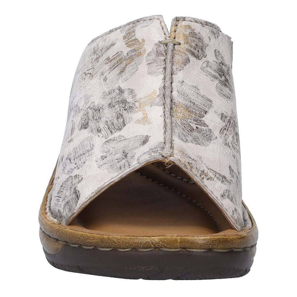Josef Seibel Catalonia 58 Ladies Cream Multi Leather Slip On Sandals-elevate your sole
