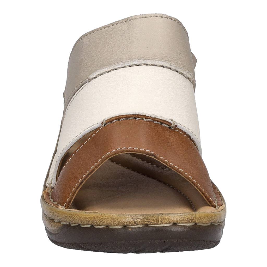 Josef Seibel Catalonia 86 Ladies Cognac-Multi Leather Slip On Sandals-elevate your sole