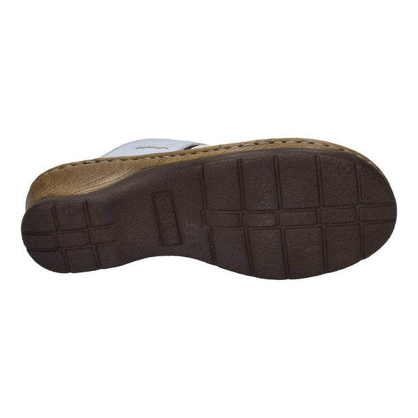Josef Seibel Catalonia 86 Ladies Ocean Navy-Multi Leather Slip On Sandals-elevate your sole