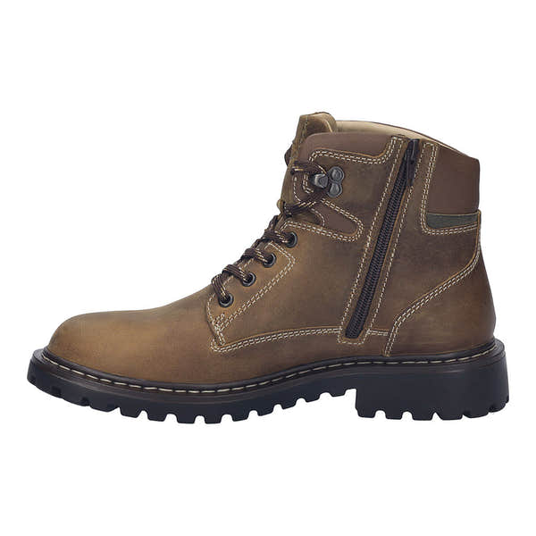 Josef Seibel Chance 51 Mens Castagne Combi Leather Waterproof Lace Up Ankle Boots