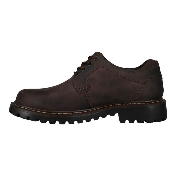 Josef Seibel Chance 68 men's brown waterproof leather lace-up shoes with chunky rubber sole.