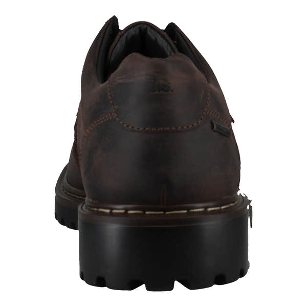 Josef Seibel Chance 68 men's brown leather waterproof lace-up shoes with rugged sole.