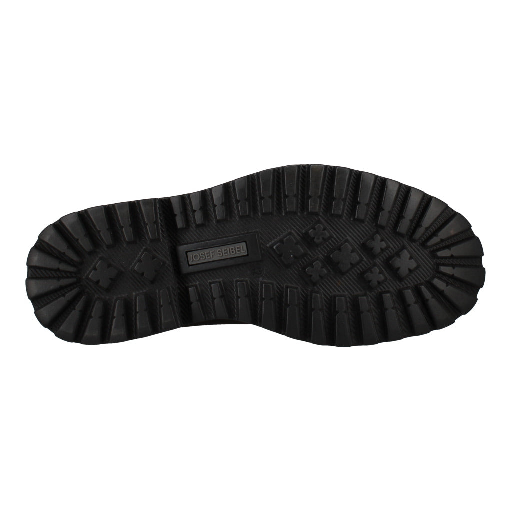 Josef Seibel Chance 68 men's brown leather waterproof lace-up shoe with a black rubber sole and tread pattern.