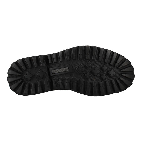 Josef Seibel Chance 68 men's brown leather waterproof lace-up shoe with a black rubber sole and tread pattern.